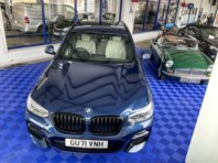A shiny BMW in our workshop.