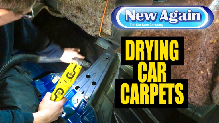 How to dry carpets in a wet car
