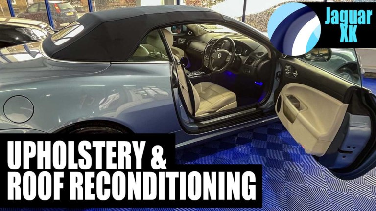 Jaguar Cabriolet Hood and Leather Upholstery Refurbishing