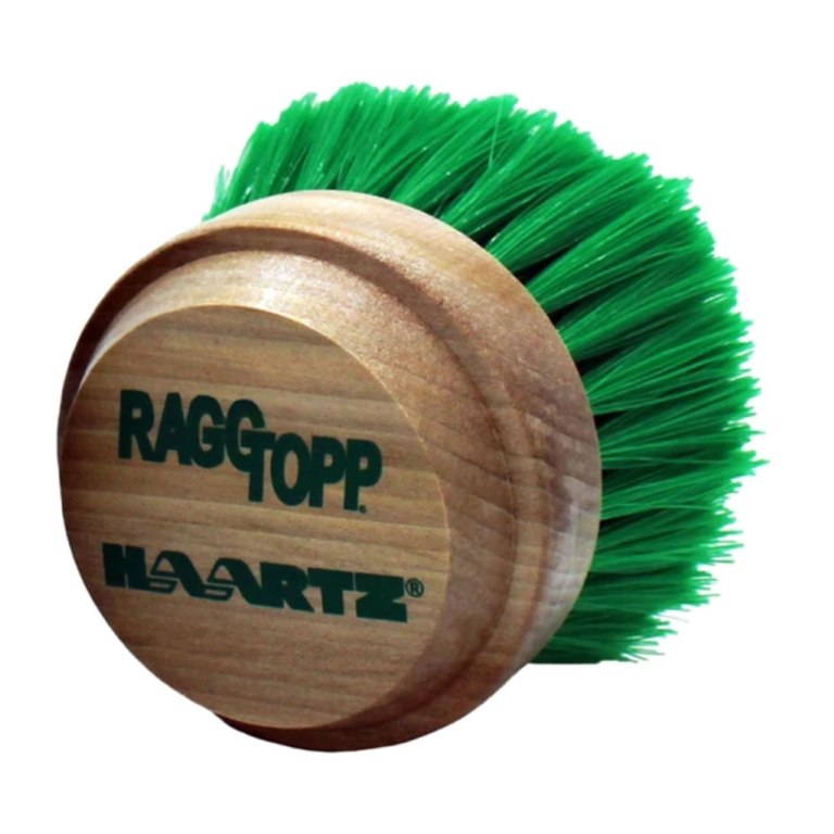 RaggTop Haartz convertible roof cleaning brush used by the New Again workshop