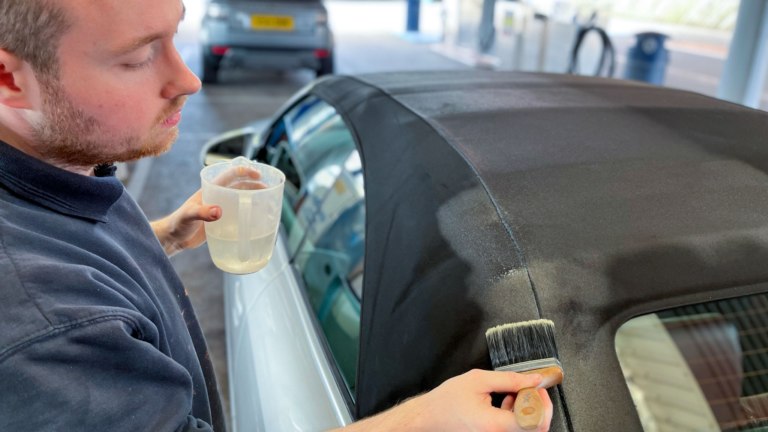 Soft top weatherproof treatment