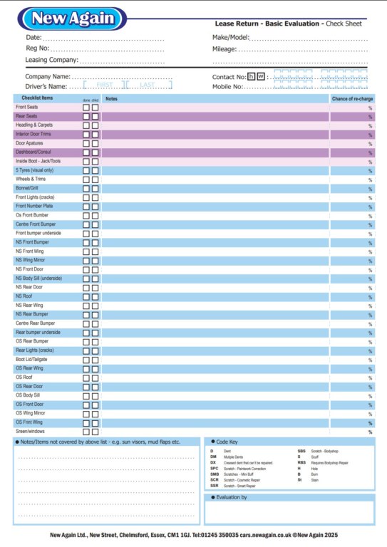 Preview of the End-of-Lease Inspection Checklist PDF