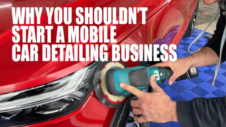 Why you shouldn't start a car detailing business