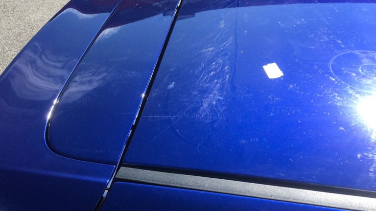 scuffs and swirl marks in car paint