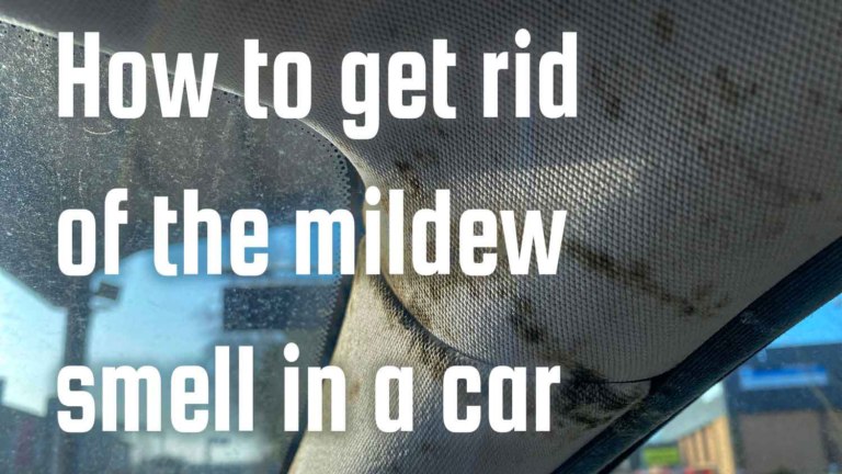 how to get rid of mildew smell in car