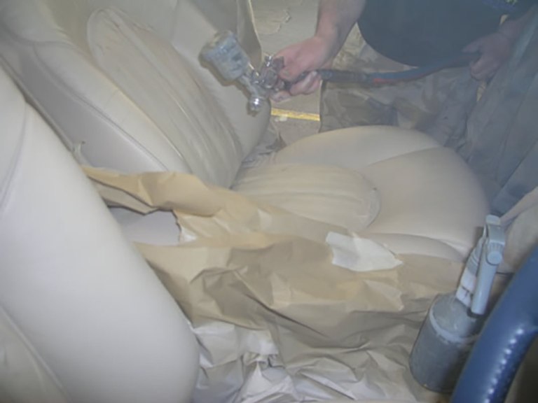 Recolouring Rolls-Royce leather seats