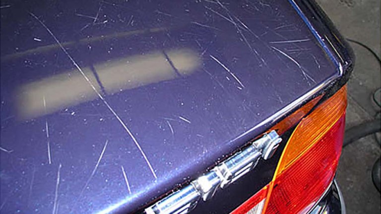Wet sanding - these scratches can be fixed by buffing them out.