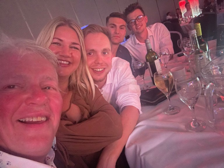 Gary, Jade, Tom, Alfie and Matt at the event.