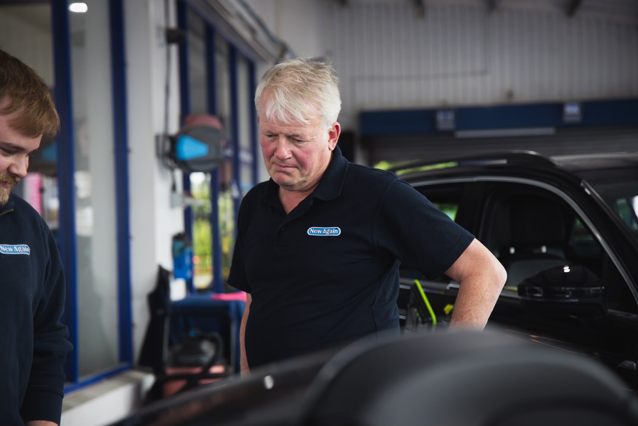 Gary Wray at work in the New Again workshop, Chelmsford