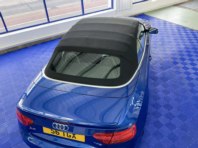 Audi A5 convertible roof clean and waterproofing.