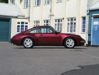 Classic Porsche with paintwork restored.
