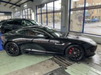 Jaguar machine polished and coated with Matrix Black.