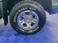 Dodge modern car restoration - chrome wheels protected with ceramic.