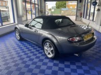 Mazda MX5 hood clean and recolouring.