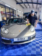 Danny finishing a Porsche.