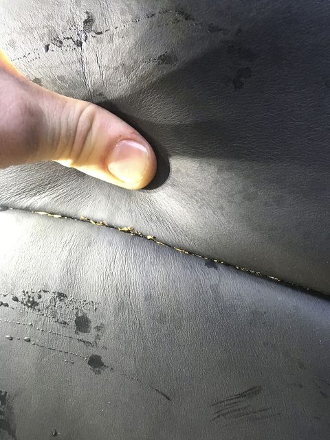 Tobacco in seat causing odour