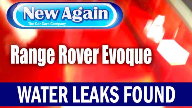 Range Rover Evoque 2016 | Water Leak on Windscreen