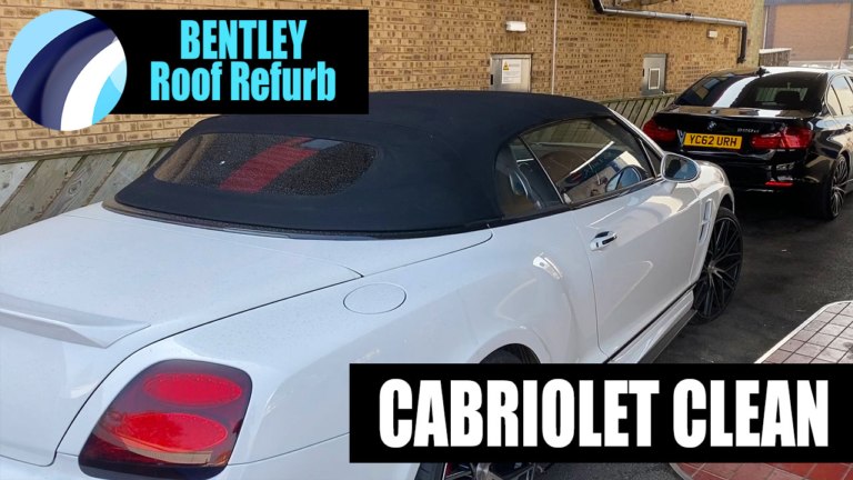 Bentley Cabriolet | Roof Clean and Re-waterproof