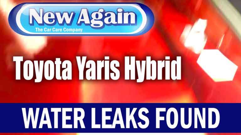 Toyota Yaris Hybrid 2013 | Water Leak Detection