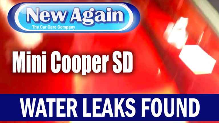 Mini Cooper SD 2011 | Water Leak Detection