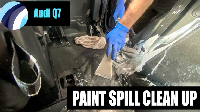 Paint Spill Clean-up Audi Q7