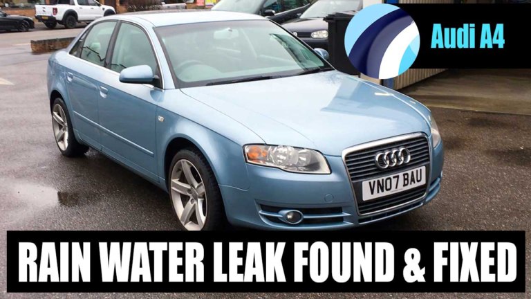 Water leak found and repaired : Audi A4