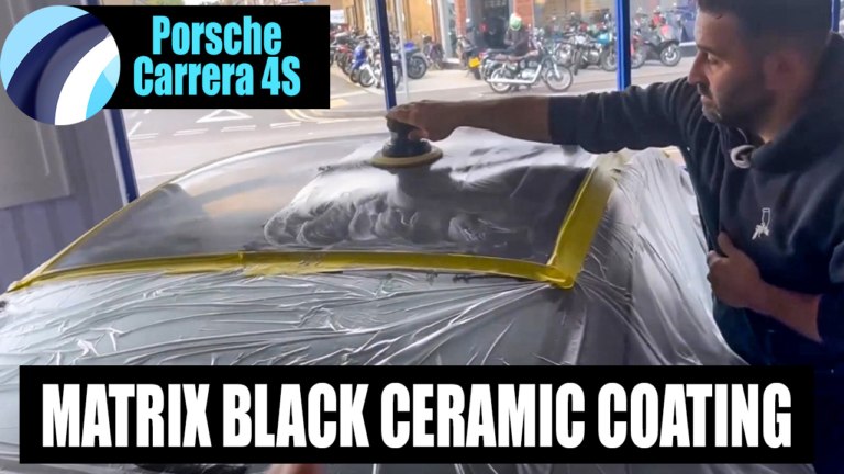 Porsche Carrera 4S Matrix Black Ceramic Coating