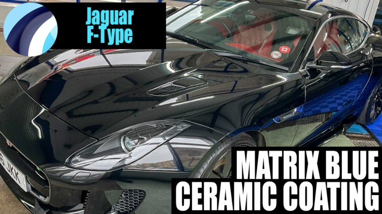 Jaguar F-Type Matrix Blue Ceramic Coating