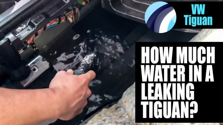 How much water in a leaky VW Tiguan?