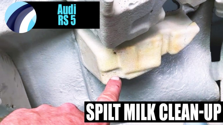 Audi RS 5 Spilt Milk Clean-Up