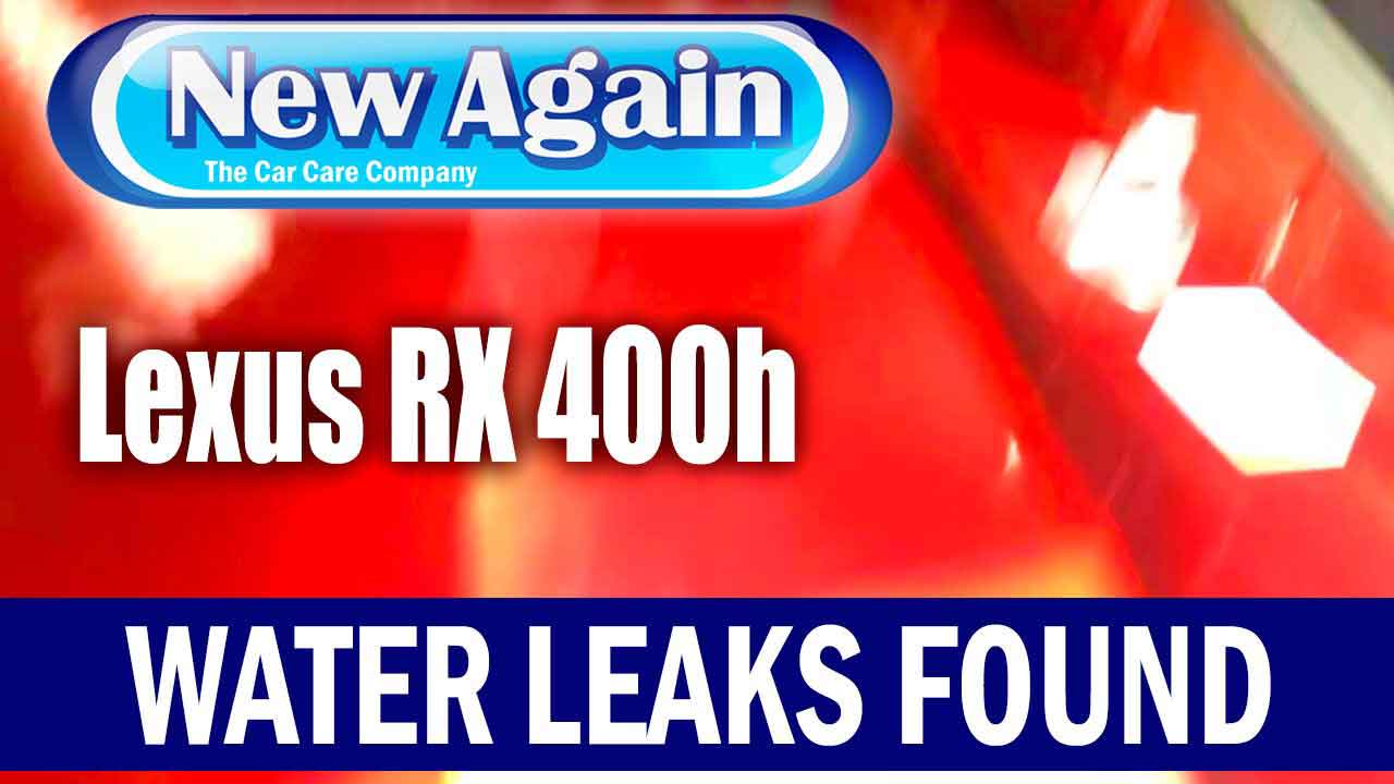 Lexus RX400H 2009 | Water Leak Detection Part 2