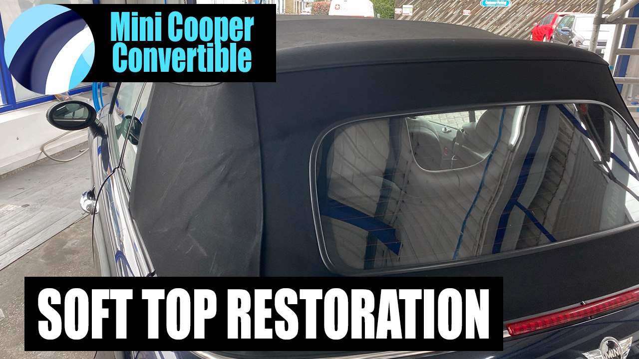 Convertible Mini Cooper | Roof Clean & Weatherproofing