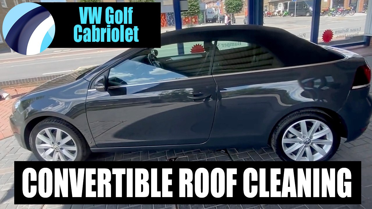 VW Golf Cabriolet Roof Cleaning