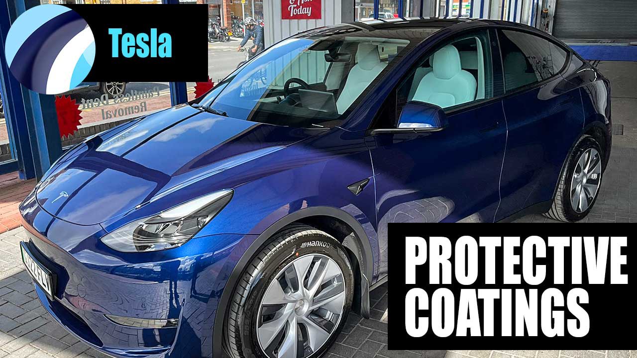 Three Blue Tesla | Car Paint Protection