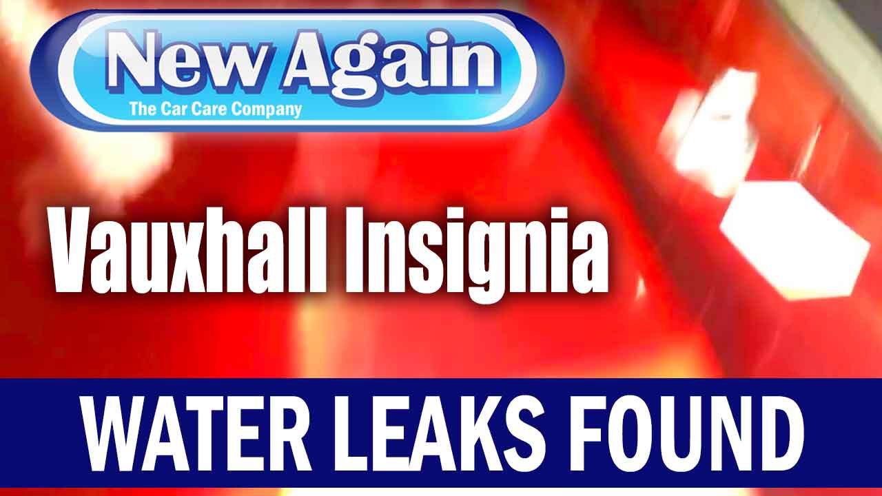 Vauxhall Insignia 2014 | Water Leak in Boot Video