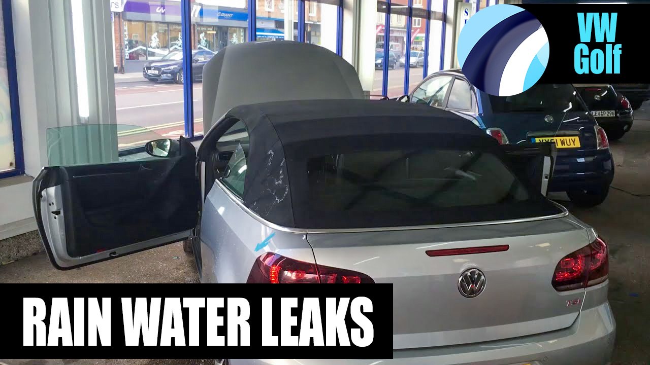 VW Golf TSI Cabriolet 2008 | Rain Water Leak Roof Video