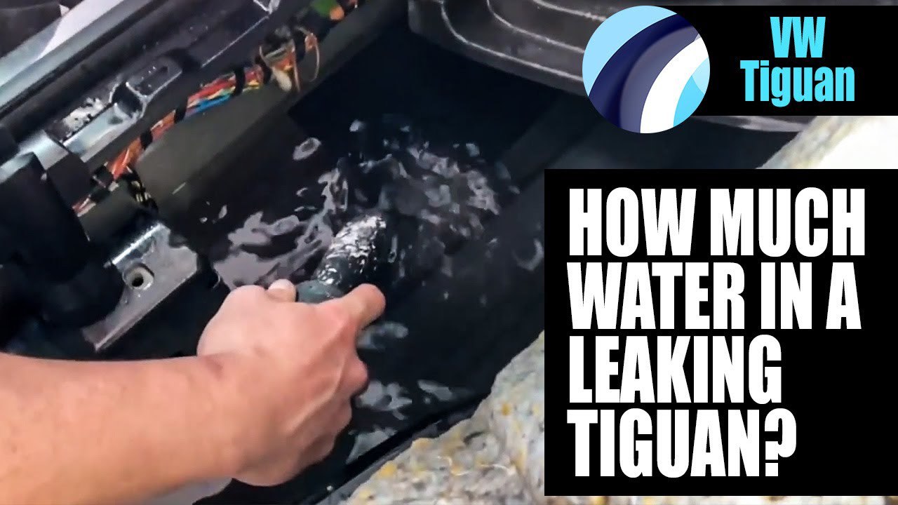 How much water in a leaky VW Tiguan? Video