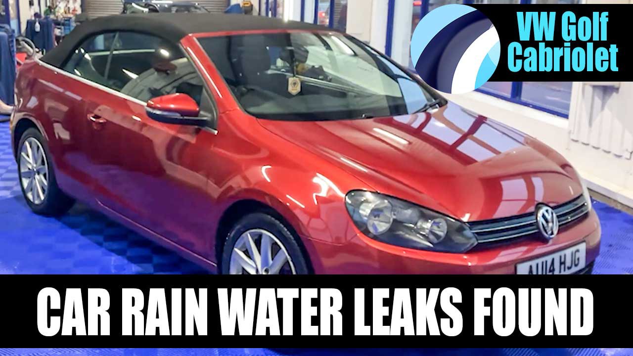 Volkswagen Golf Convertible Rain Water Leak Video